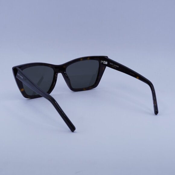 Saint Laurent SL 276 MICA 033 Sunglasses Havana Cat Eye Frame, Grey Lenses main image 13